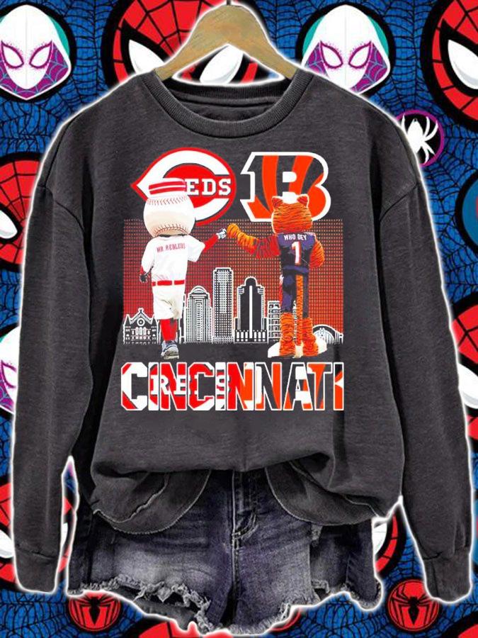 Mascot Cincinnati Reds Vs Cincinnati Bengals Shirt