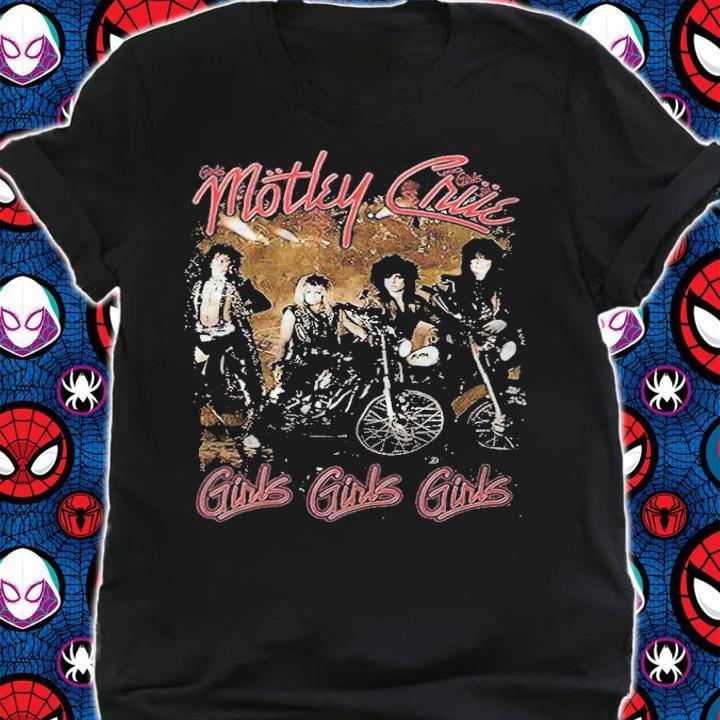 Perfect Coll Motley Crue girls girls girls T-shirt shirt