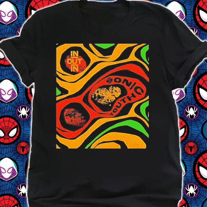 Sonic Youth Merch Spiral In Out In T-Shirt shirt