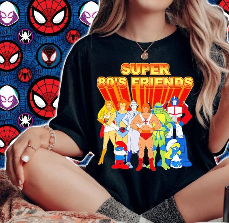 Super 80's Friends Shirt woman shirt
