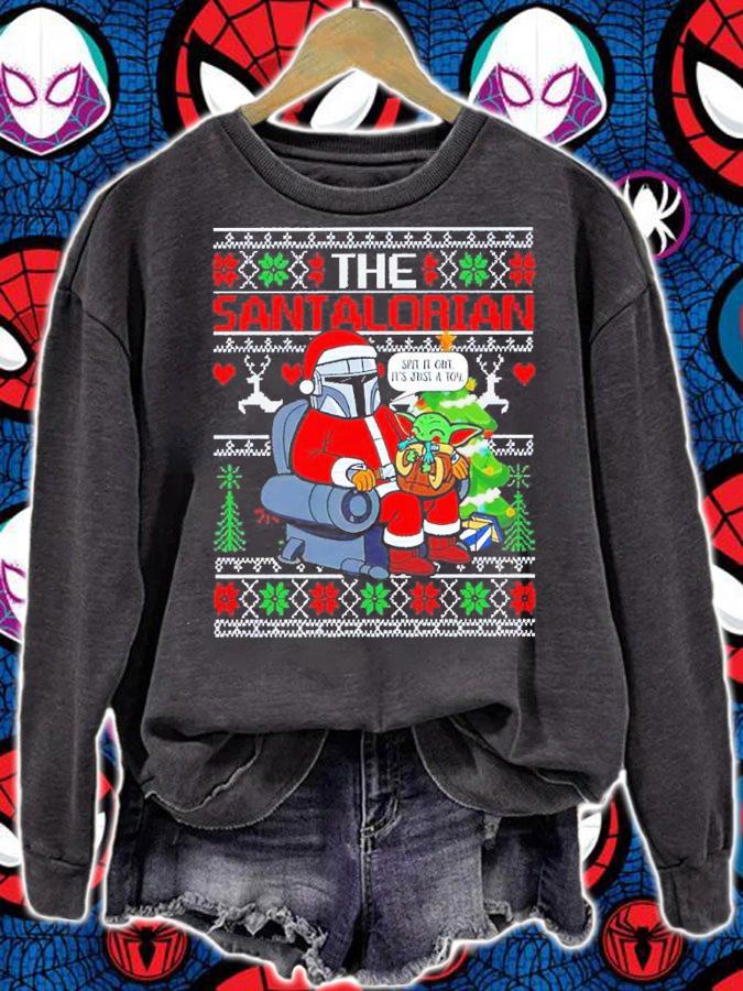 The Santalorian Spit It Out It's Just A Toy Ugly Christmas Shirt sweatshirt