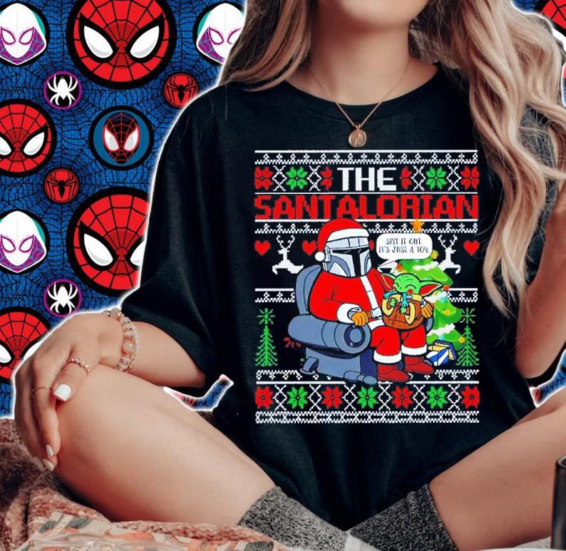 The Santalorian Spit It Out It's Just A Toy Ugly Christmas Shirt woman shirt