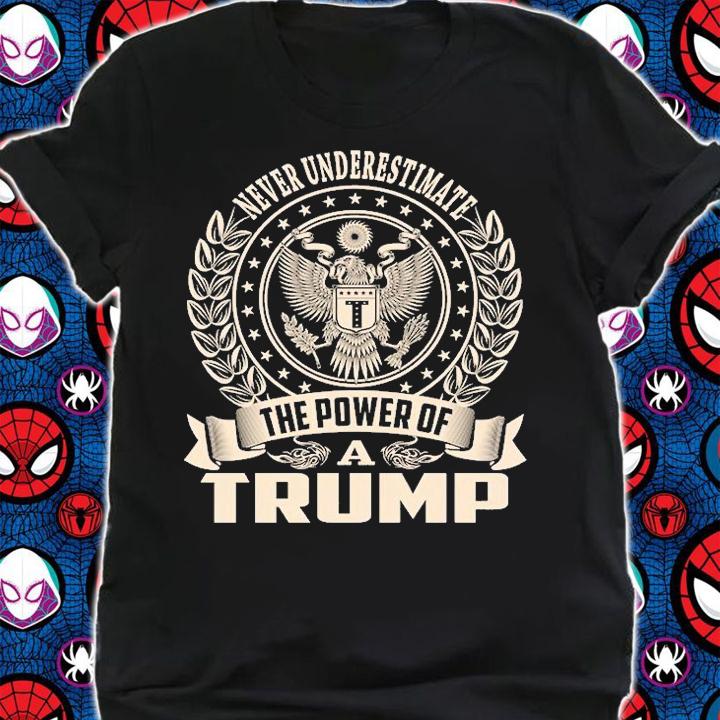 TRUMP Never Underestimate The Power Of Trump T-Shirt shirt