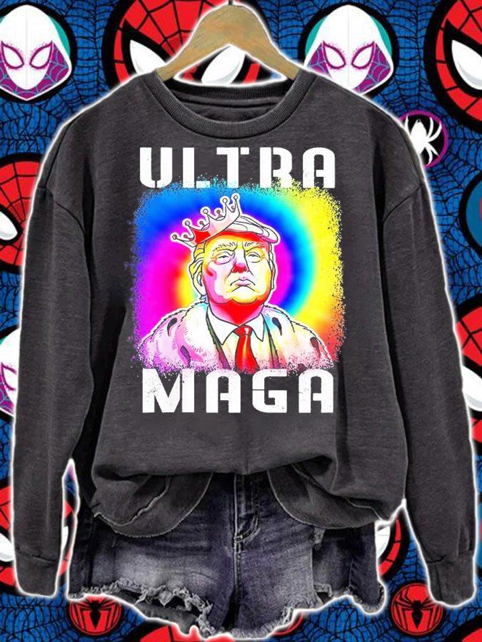Ultra Maga Trump Tie Dye T-Shirt sweatshirt