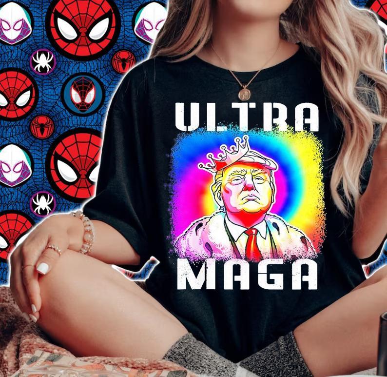 Ultra Maga Trump Tie Dye T-Shirt woman shirt