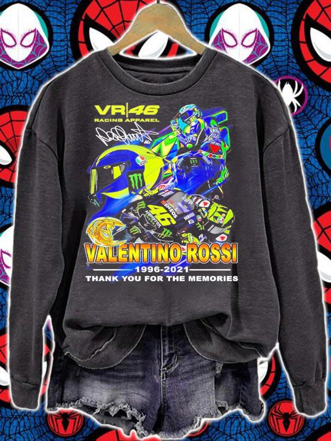 VR 46 Valentino Rossi 1996-2021 Signatures Thank You For The Memories Shirt