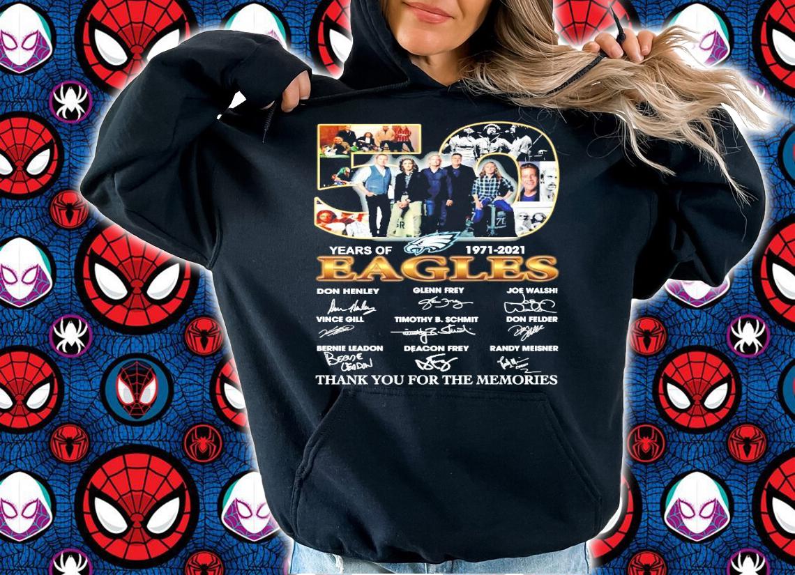 50 years of Eagles 1971-2021 signature shirt