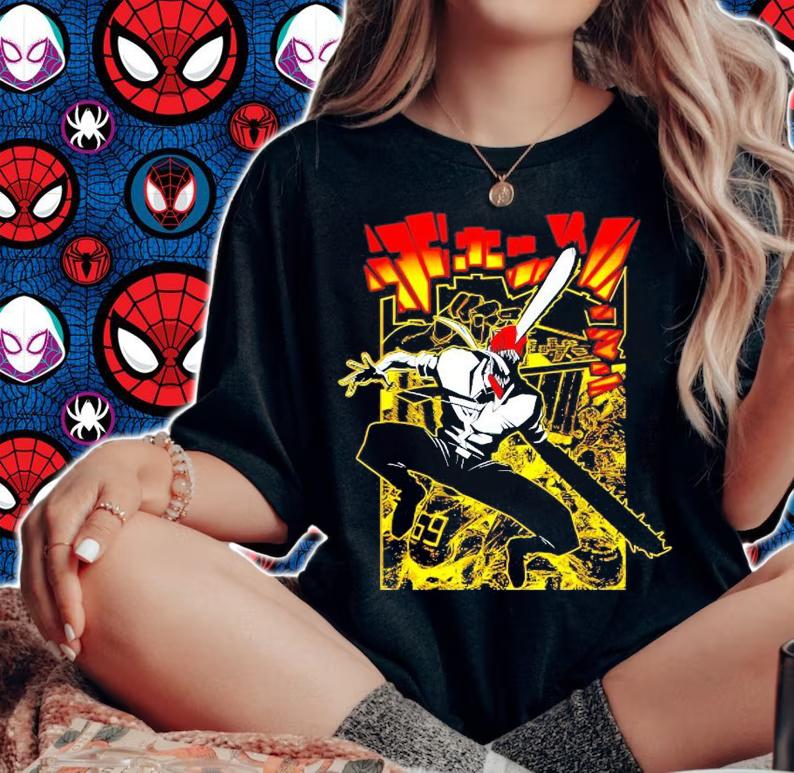Chainsawman shirt, sweater hoodie and tank top woman shirt