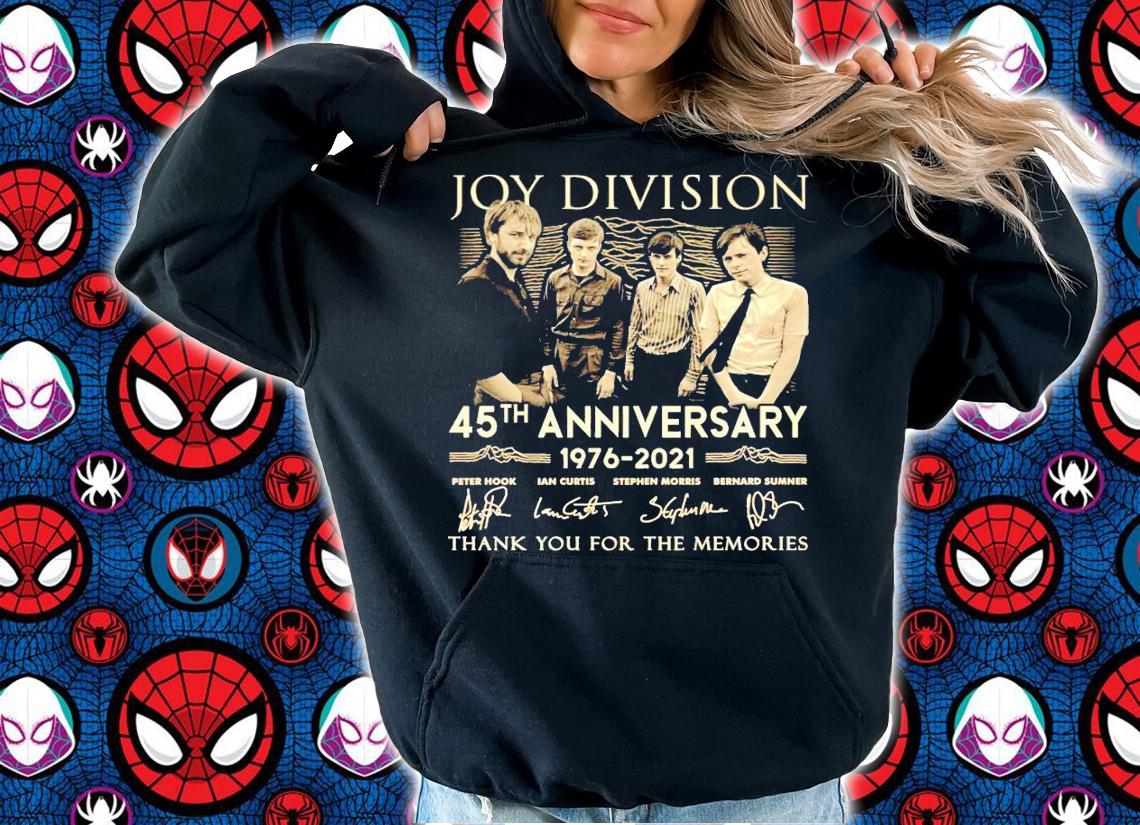 Joy Division 45th anniversary 1976-2021 signature thank you for the memories shirt-standard-scale-4_00x hoodie
