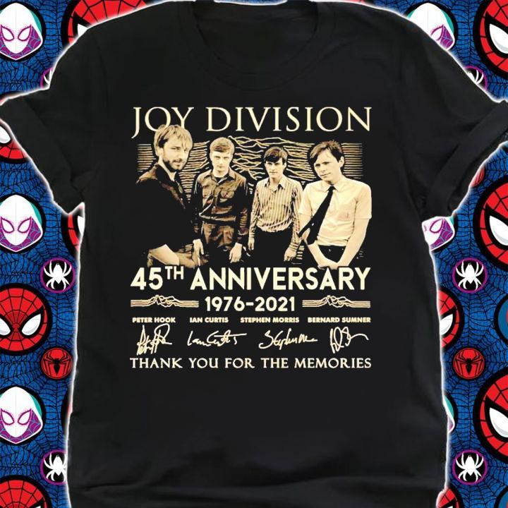 Joy Division 45th anniversary 1976-2021 signature thank you for the memories shirt-standard-scale-4_00x shirt