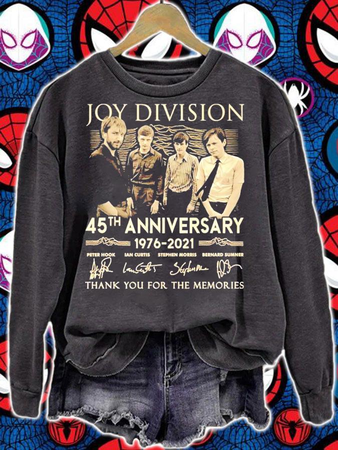 Joy Division 45th anniversary 1976-2021 signature thank you for the memories shirt-standard-scale-4_00x sweatshirt