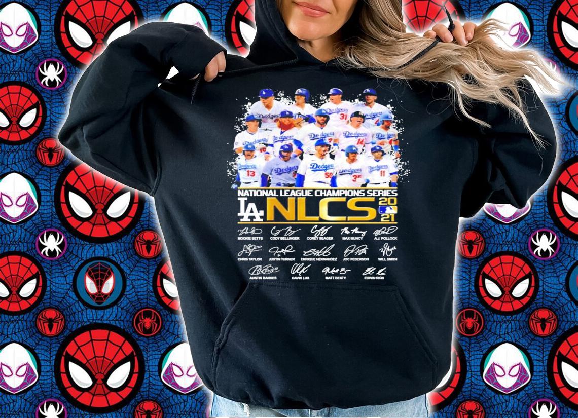 National League Central Series LA NLCS 2021 signatures shirt hoodie