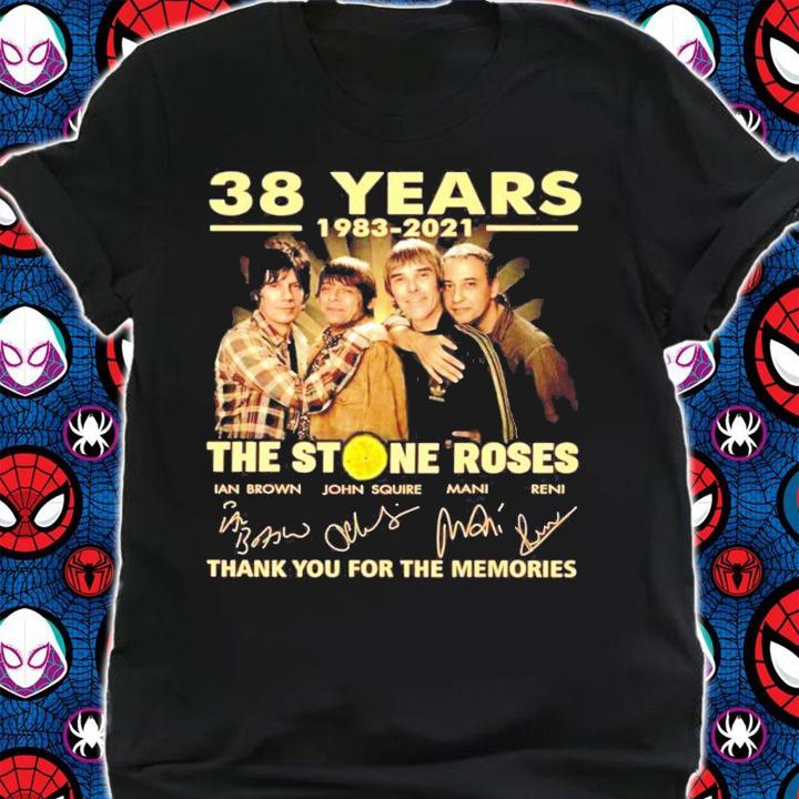 38 years 1983-2021 The Stone Roses signature shirt shirt