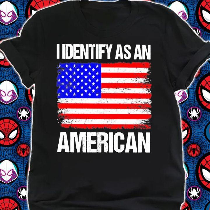 I identify as an American flag shirt shirt