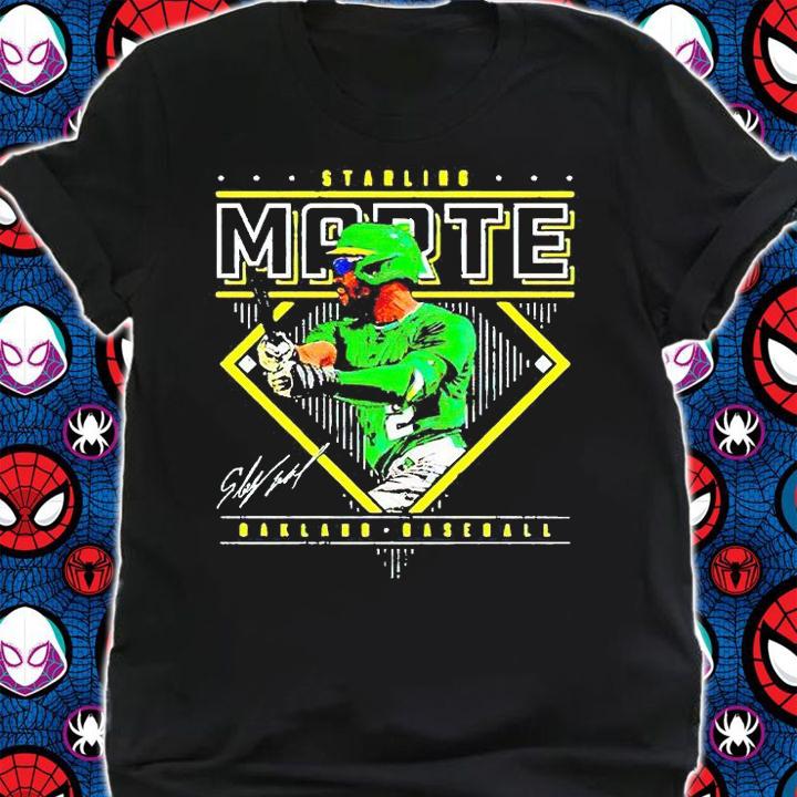 Starling Marte Oakland Baseball signature T-shirt