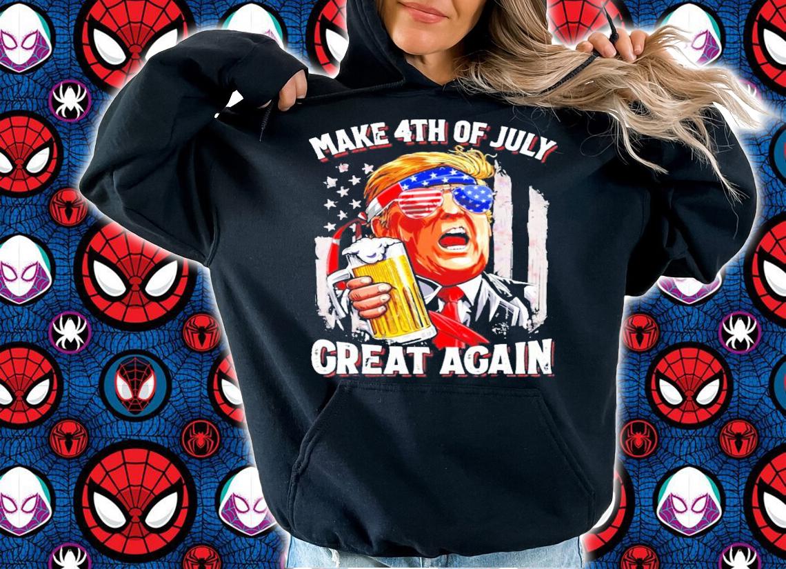 Trump and beer make 4th of July great again shirt