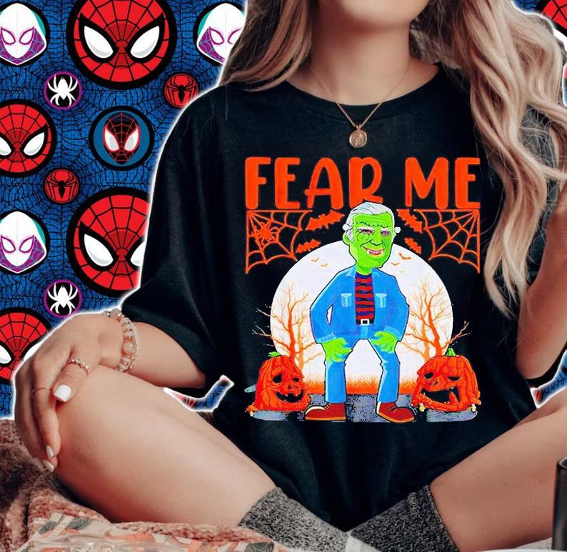 Biden Vampire Halloween fear me T-shirt woman shirt
