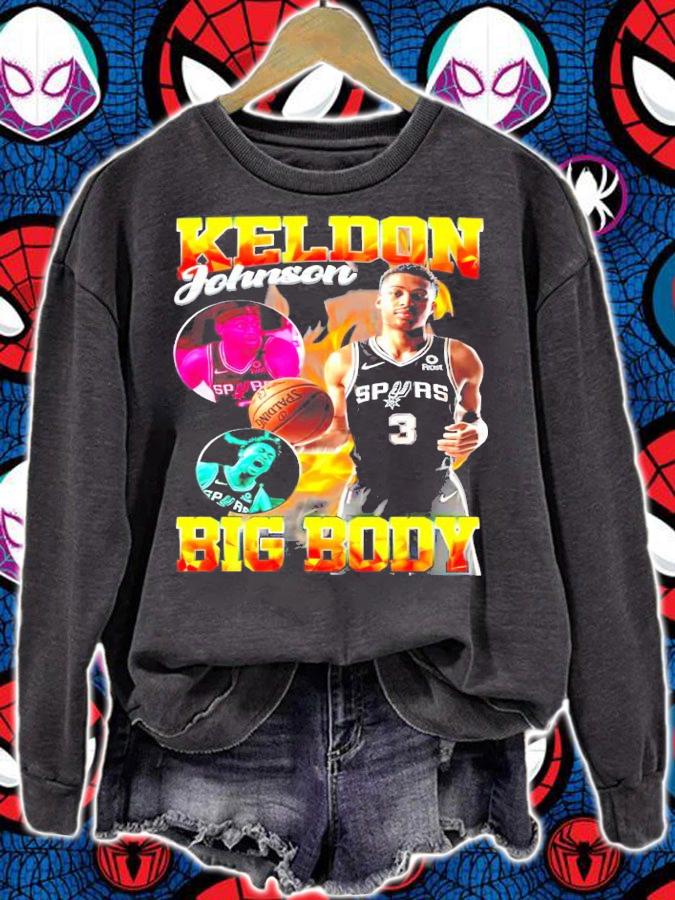 Keldon Johnson Big body basketball shirt sweatshirt