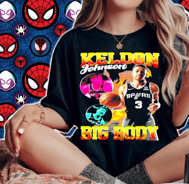 Keldon Johnson Big body basketball shirt woman shirt