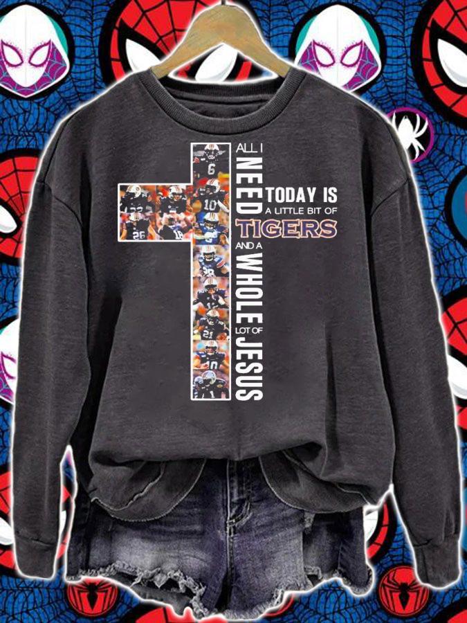Need Today Little Bit Auburn Tigers Whole Lot Jesus t-shirt