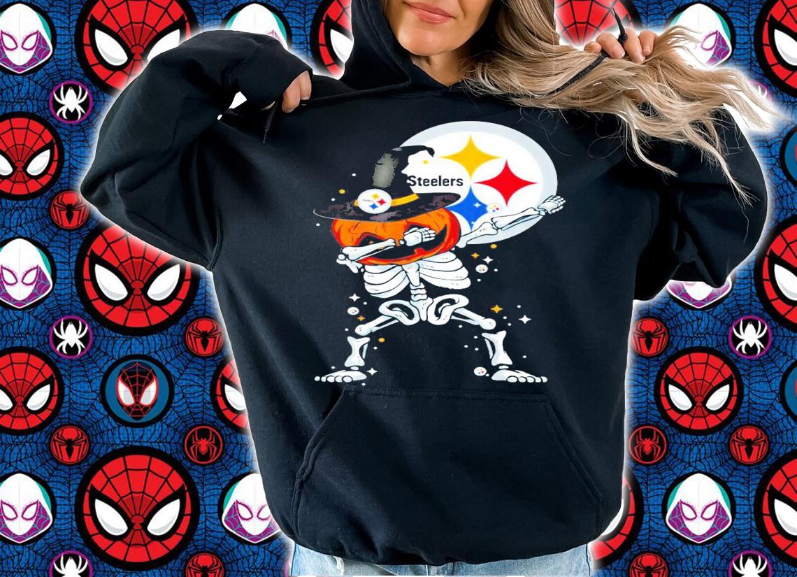 Pittsburgh Steelers Skeleton Dabbing Halloween shirt