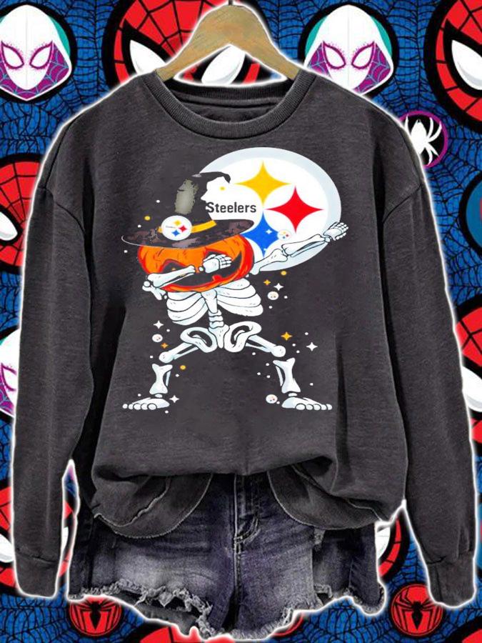 Pittsburgh Steelers Skeleton Dabbing Halloween shirt
