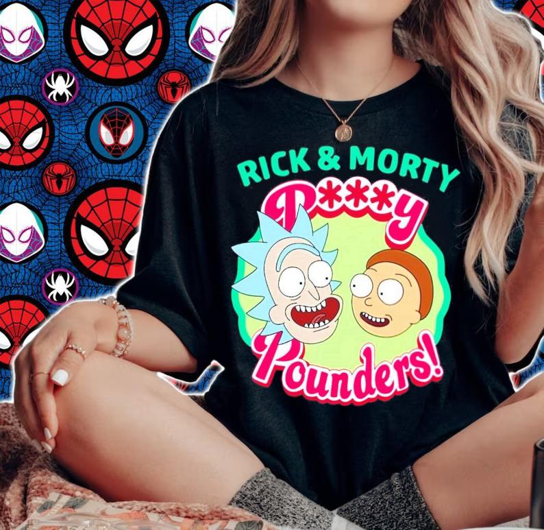 Rick and Morty Pussy Pounders t-shirt woman shirt
