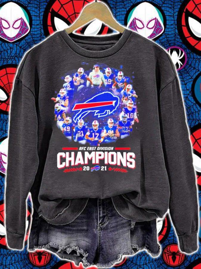 Buffalo Bills AFC East Division Champions 2021 shirt, sweater and hoodie sweatshirt