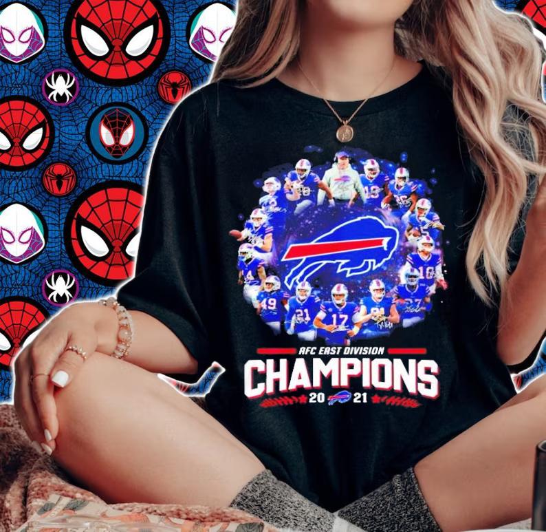 Buffalo Bills AFC East Division Champions 2021 shirt, sweater and hoodie woman shirt