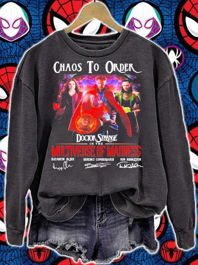 Chaos To Order Doctor Strange in the Multiverse Of Madness signature shirt sweatshirt