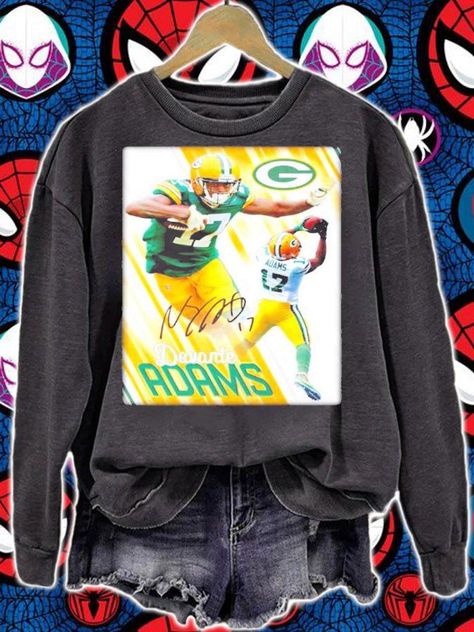 Davante Adams Green Bay Packers signature shirt sweatshirt
