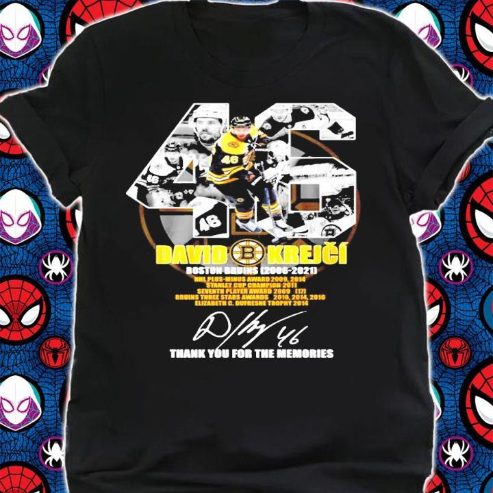 David Krejci Boston Bruins 2006-2021 signature shirt