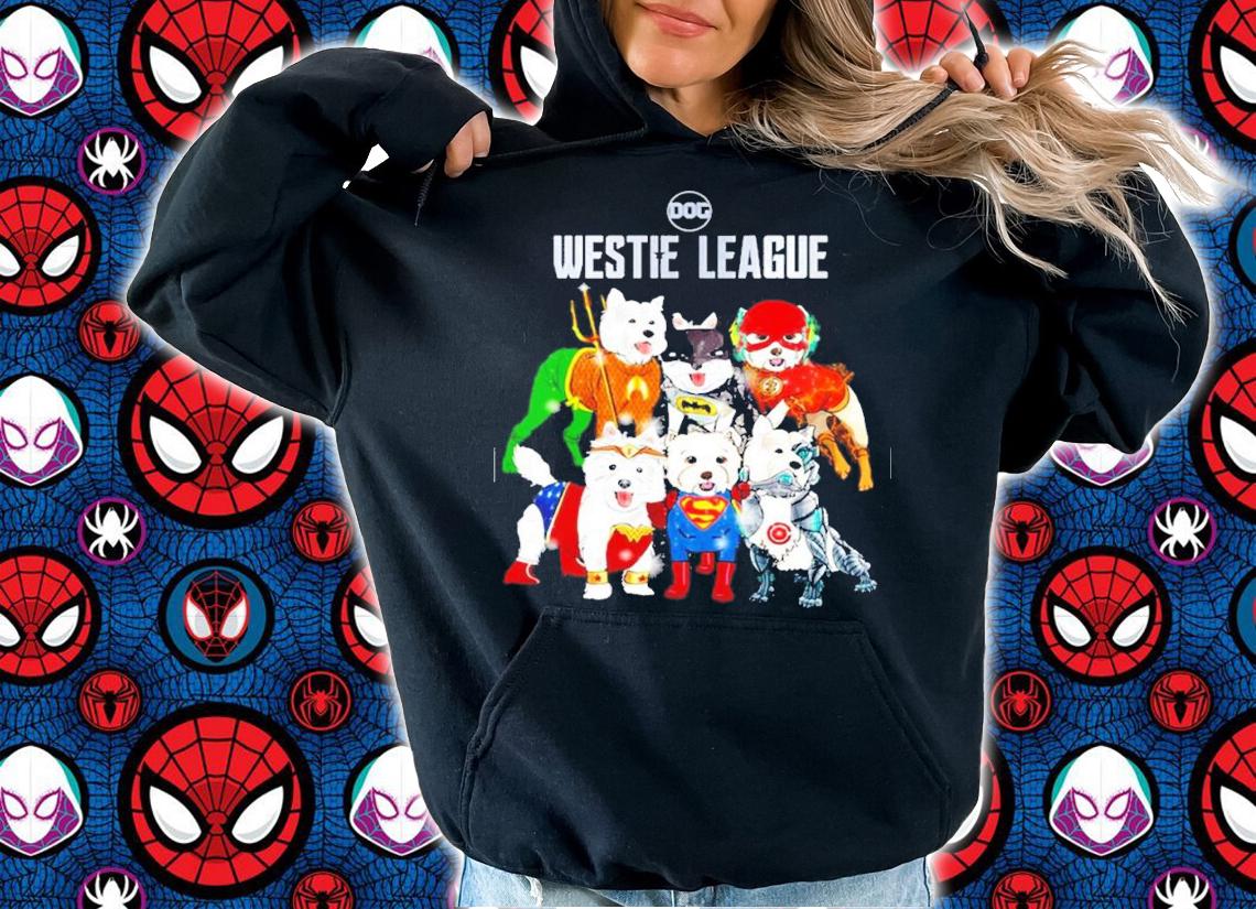 Dog Westie League Marvel dog shirt hoodie
