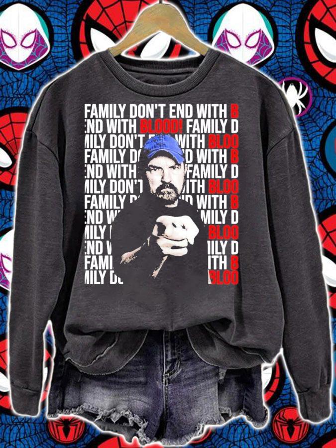 Jim Beaver family dont end with blood shirt sweatshirt