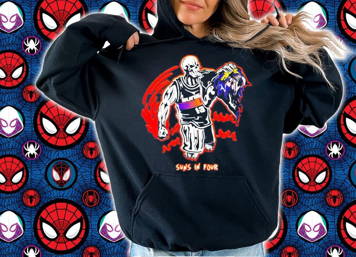 Phoenix Suns In Four Skull Fighter Quality t-shirt hoodie