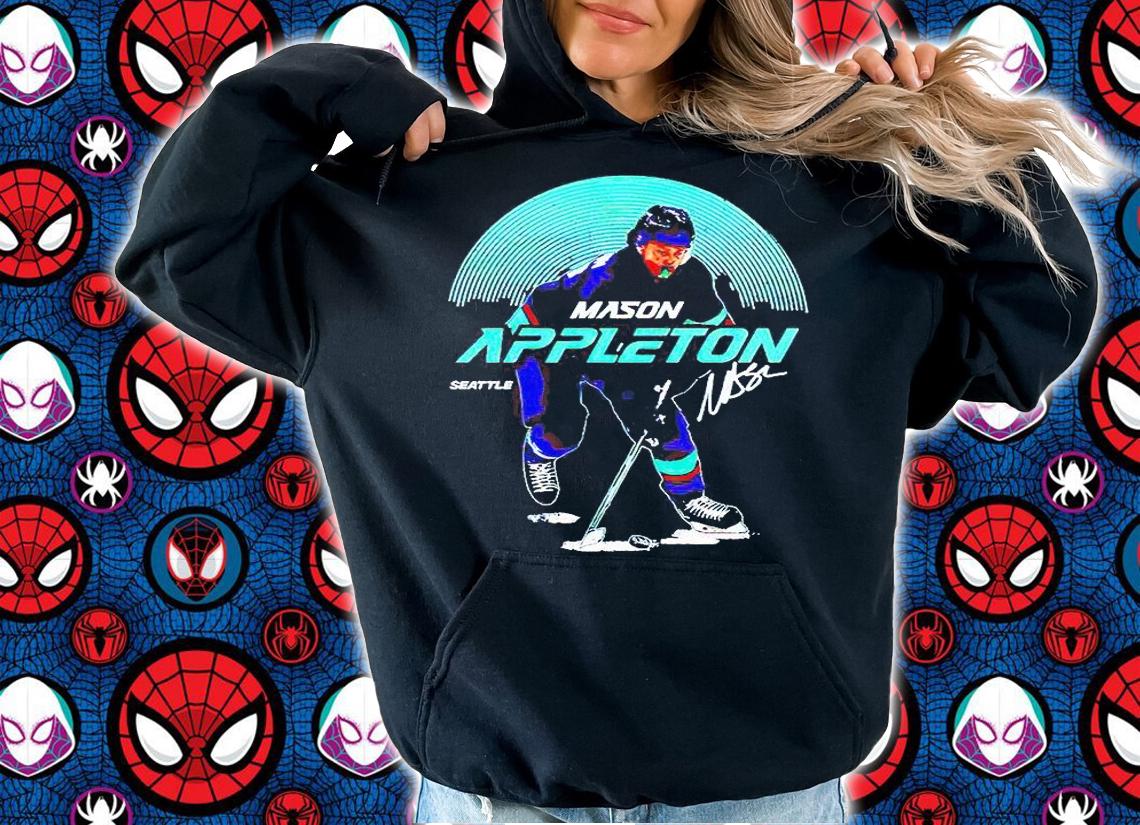 Seattle Hockey Mason Appleton Skyline signature T-shirt