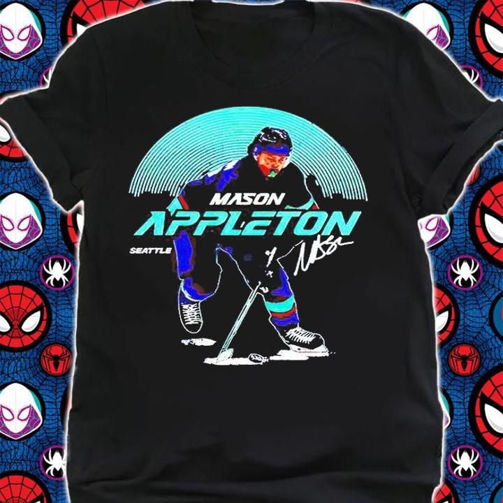 Seattle Hockey Mason Appleton Skyline signature T-shirt
