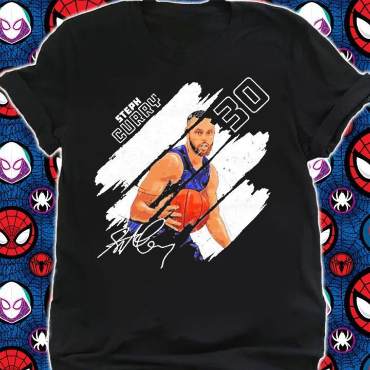 Steph Curry Golden State Basketball signature t-shirt shirt