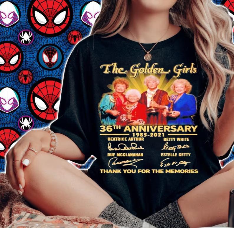 The Golden Girls 36th anniversary 1985-2021 thank you for the memories shirt