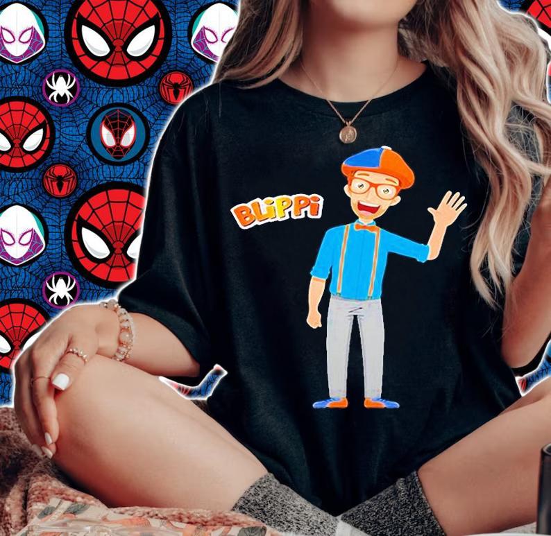 Youth Cartoon Blippi T-shirt woman shirt