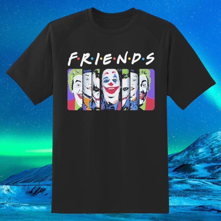 Premium Friends Joker Joaquin Phoenix Jack Nicholson Mark Hamill Heath Ledger Cesar Romero T-Shirt