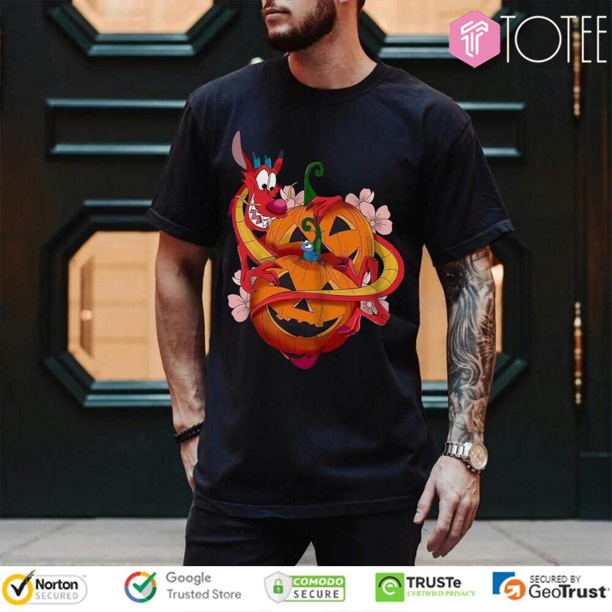 Mushu And Cri Kee Mulan Pumpkin Halloween T-Shirt