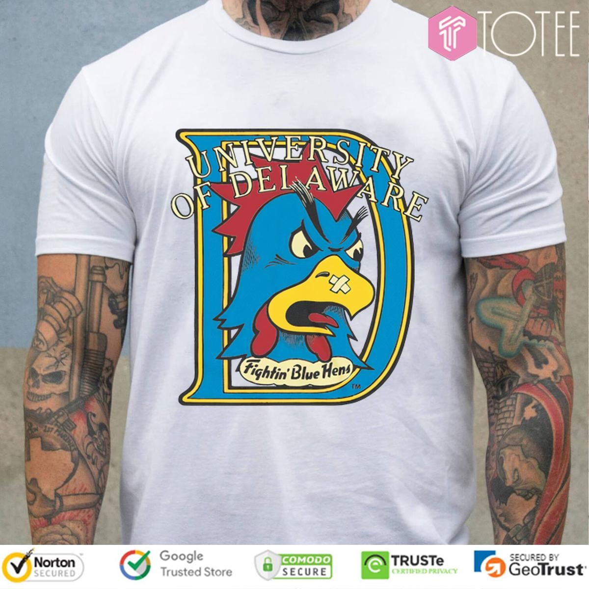 University Of Delaware Vintage Logo 1987 T-shirt