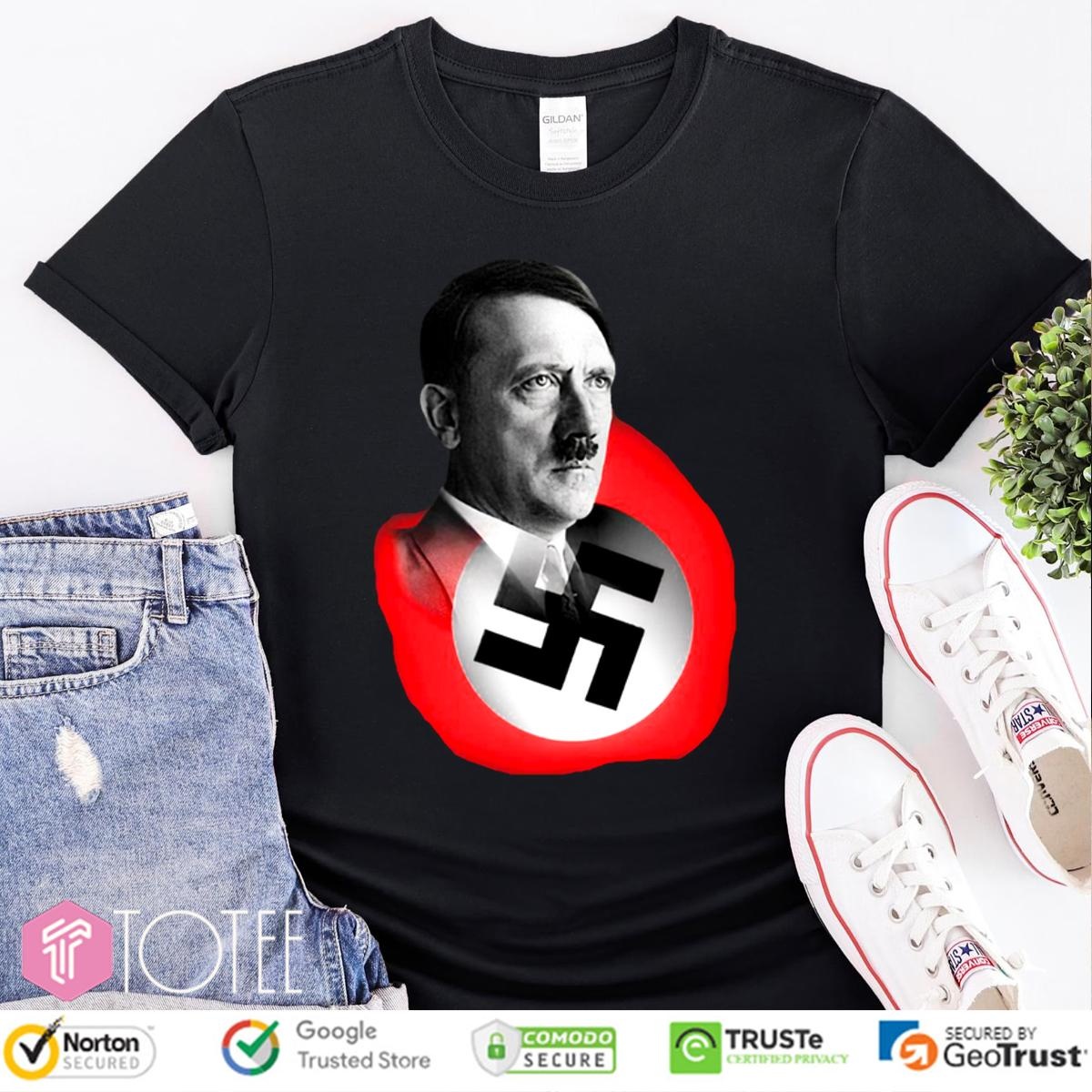 Mens Hitler Nazi Party Flag T-shirt